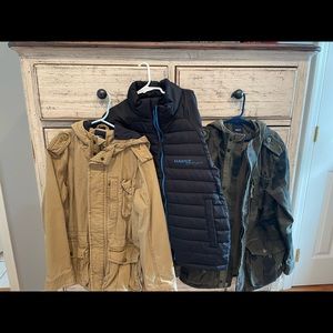 THREE boys jackets